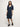 V-neck dress with silk details (OCS)