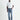 LANIUS MEN Regular Jeans aus Bio-Baumwolle in mid blue denim - Modelansicht