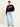 LANIUS Damen Statementsweatshirt aus Bio-Baumwolle in black - Modelansicht