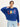 LANIUS Damen Statementsweatshirt aus Bio-Baumwolle in blue moon - Frontansicht