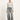 LANIUS Damen Loose Jeans aus Bio-Bauwolle in light grey denim - Modelansicht