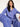 LANIUS Damen Pyjamahose aus Bio-Bauwolle in blue - Modelansicht