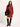 LANIUS Damen Hemdbluse aus Bio-Baumwolle in red mahagony - Modelansicht
