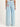LANIUS Damen Wide Jeans aus Bio-Baumwolle in light blue denim - Rückansicht